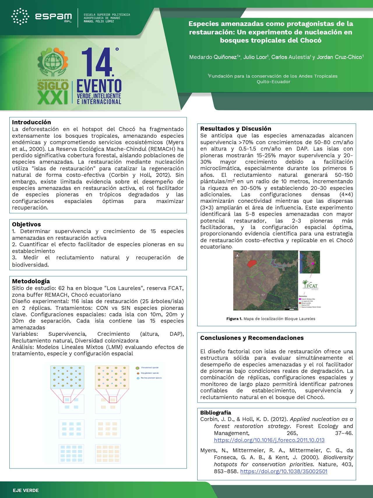 Foto Especies amenazadas como protagonistas de la restauración: un experimento de nucleación en bosques tropicales del Chocó