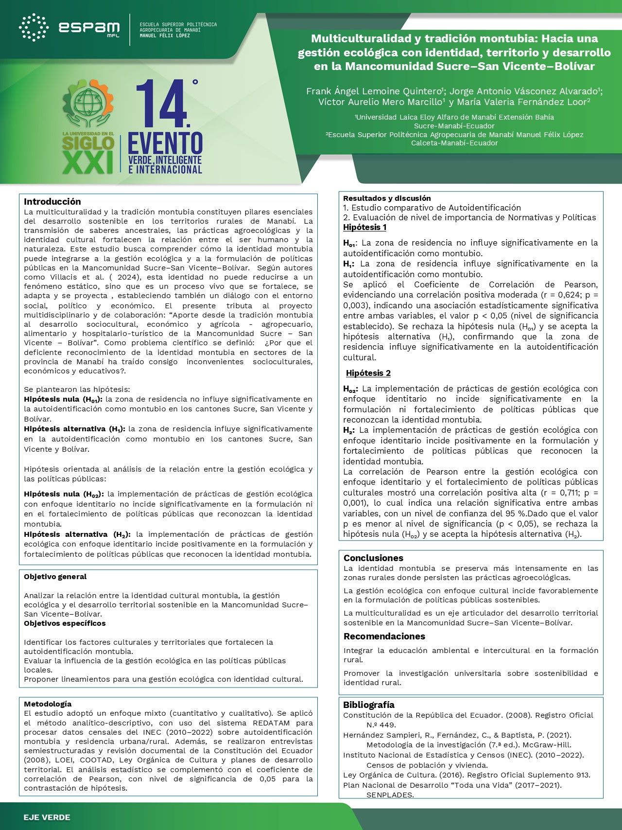 Foto Multiculturalidad y tradición montubia: hacia una gestión ecológica con identidad, territorio y desarrollo en la Mancomunidad Sucre–San Vicente–Bolívar